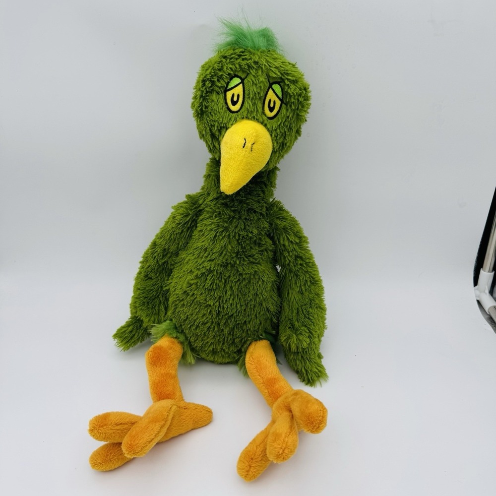 Kohl's Cares for Kids Dr. Seuss OH SAY CAN YOU SAY Plush Stuffed Green Bird